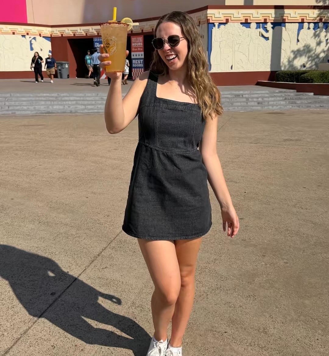 my texas state fair outfit! this black denim dress was so comfortable and easy to walk around in. cutest and best outfit for the fair. big fan of the little black dress look, wasn’t too much of a mini dress, the perfect length!

#LTKFindsUnder50 #LTKTall #LTKStyleTip