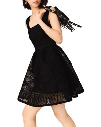 Embroidered Lace Skater Dress | Bloomingdale's (US)