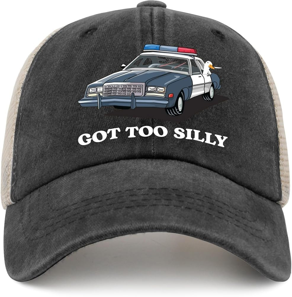 Funny Goose Hat Silly Goose On The Loose Trucker Hat Women Vintage Mesh Cap for Summer | Amazon (US)