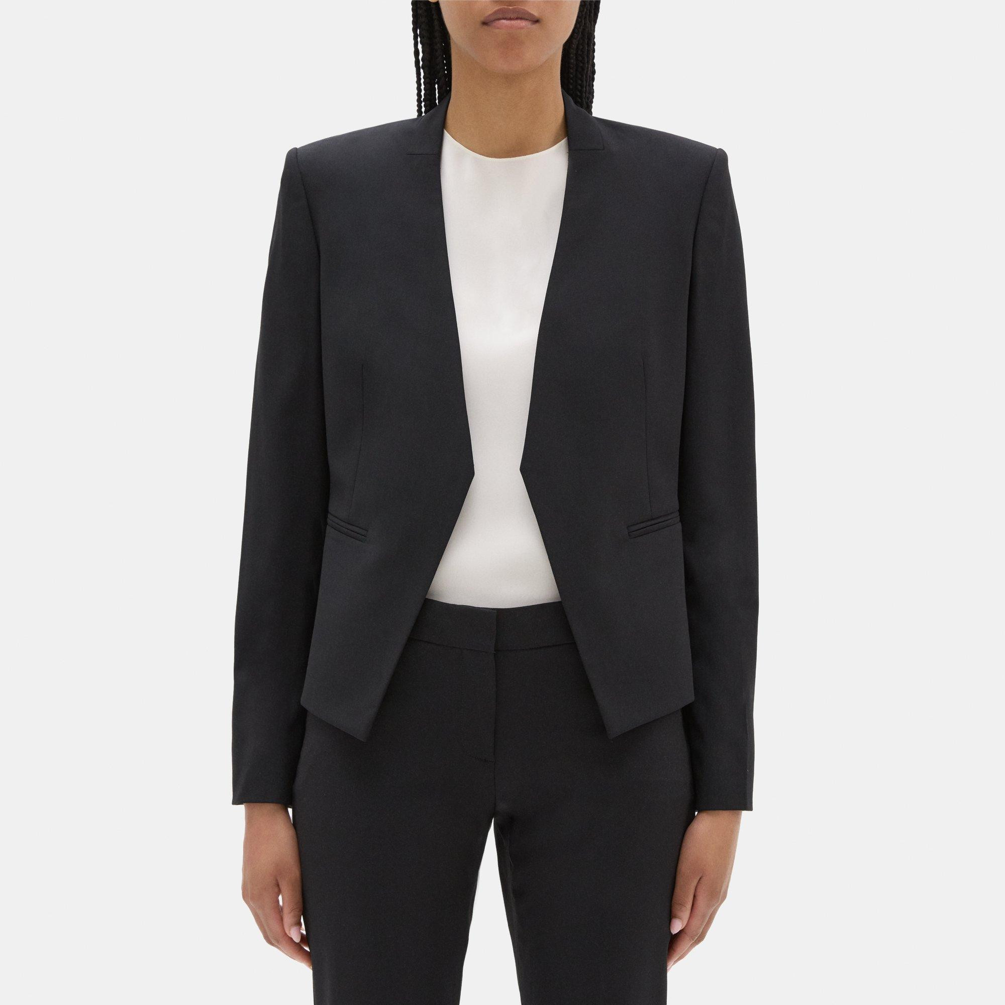 Open Blazer In Sevona Stretch Wool | Theory Outlet