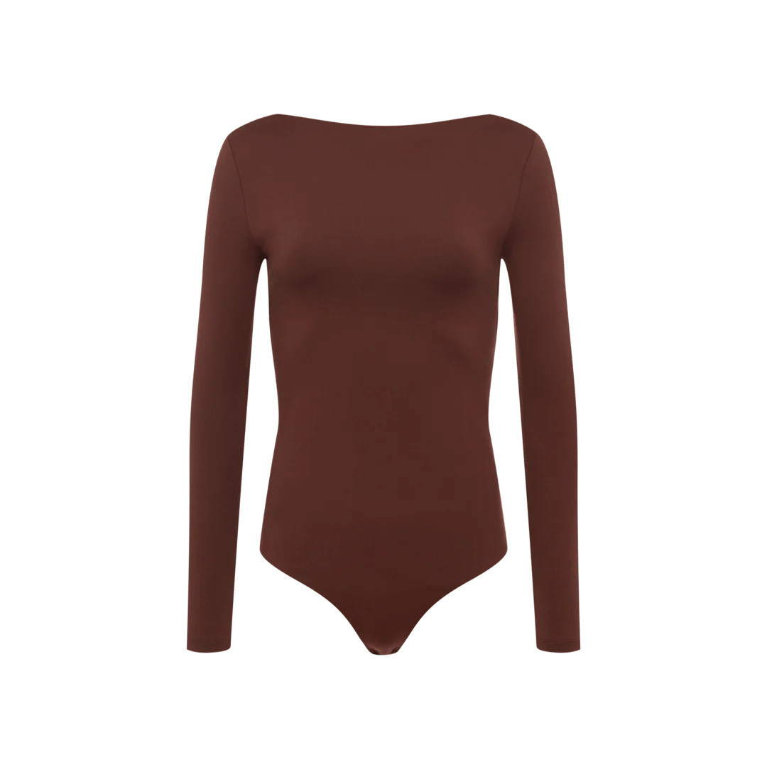 Open Back Bodysuit | Black Cherry | Nuuds US