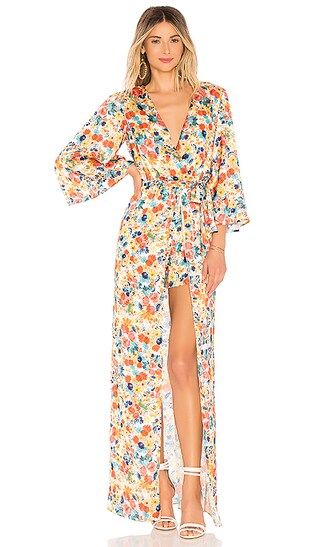 Lovers + Friends Betty Romper in Bouquet Floral | Revolve Clothing (Global)