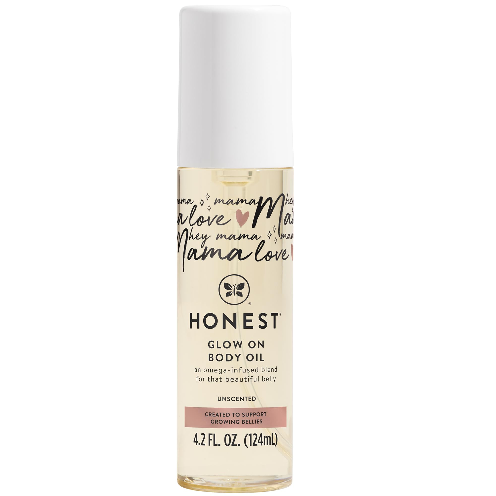 The Honest Company Honest Mama Hydrating and Soothing Glow On Body + Belly Oil | Plant-Based, Hyp... | Amazon (US)