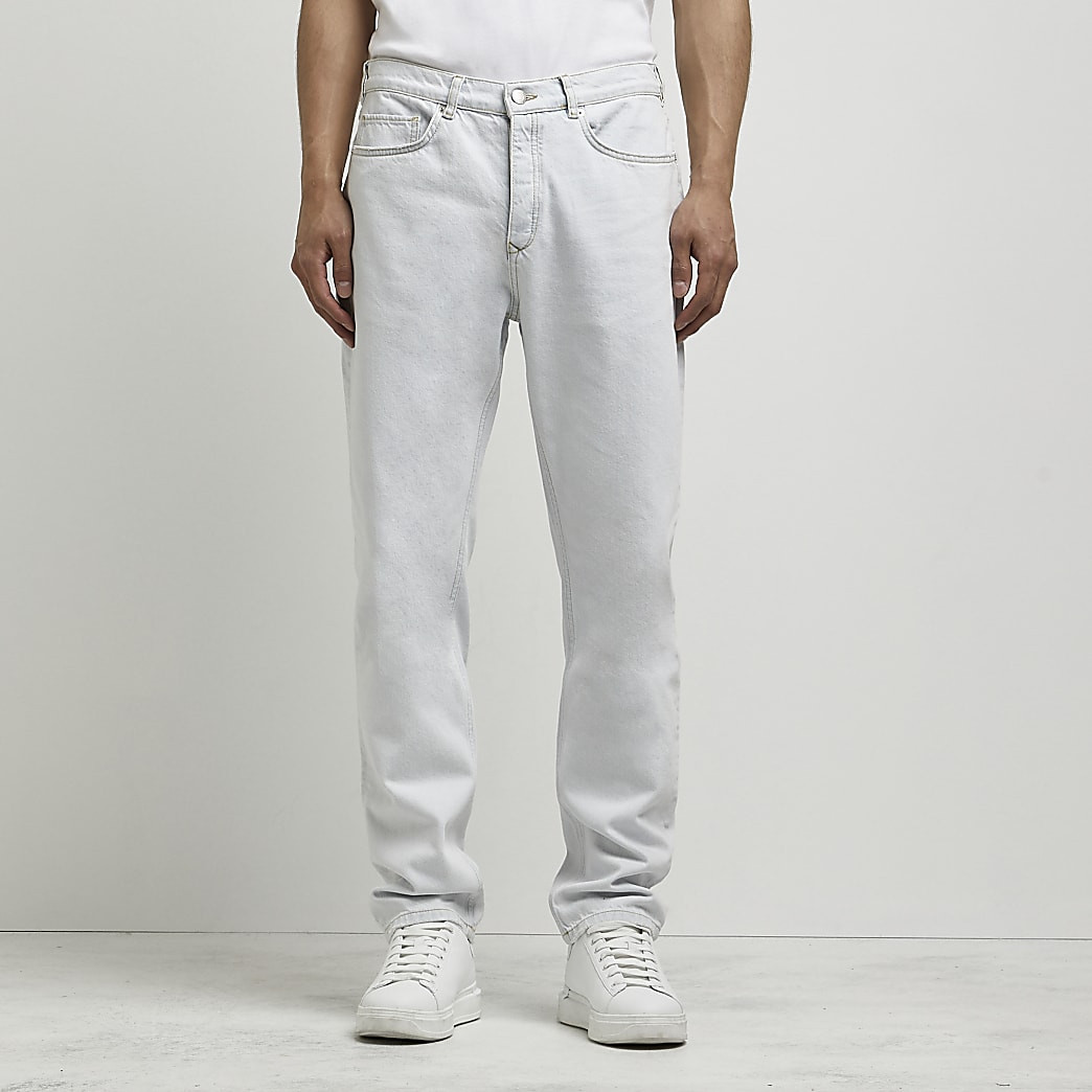 Light blue relaxed fit jeans | River Island (UK & IE)