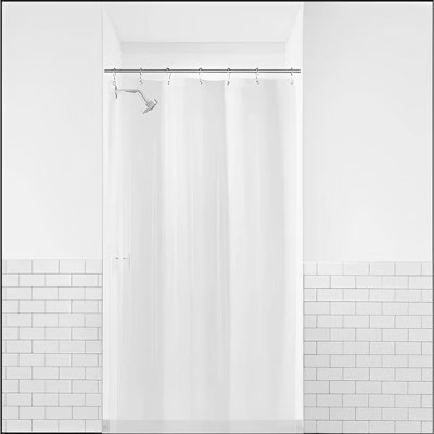 54"x78" Stall Size Medium Weight PEVA Shower Liner Clear - Threshold™: 100% PEVA, Waterproof, Grommet Top Design | Target