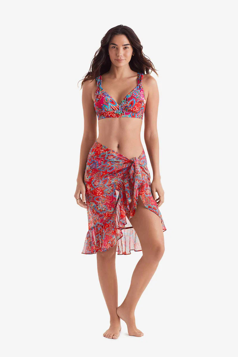 Mimi Flamingo Island Paisley Wave Pareo | Mimi Flamingo