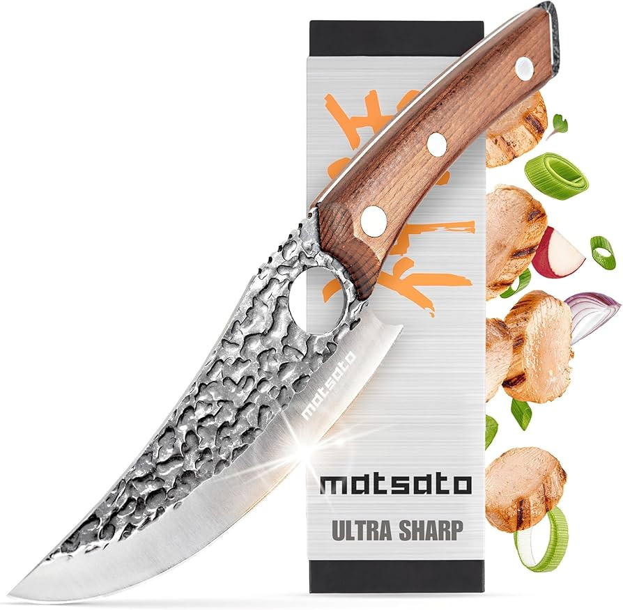 Matsato Chef Knife - Perfect Kitchen Knive for Cooking, Chopping. Japanese Steel Knife for Home, ... | Amazon (US)