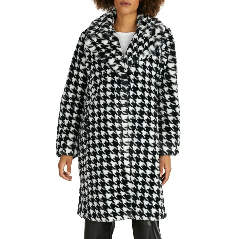 NVLT Women's Faux Fur Coat | Walmart (US)