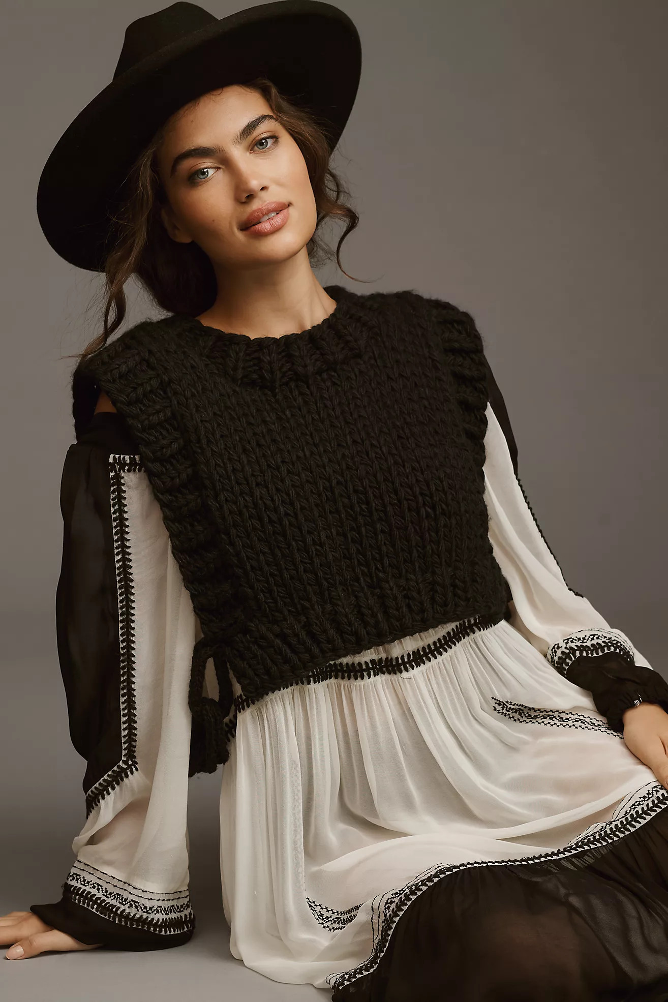 By Anthropologie Chain Sweater Vest | Anthropologie (US)