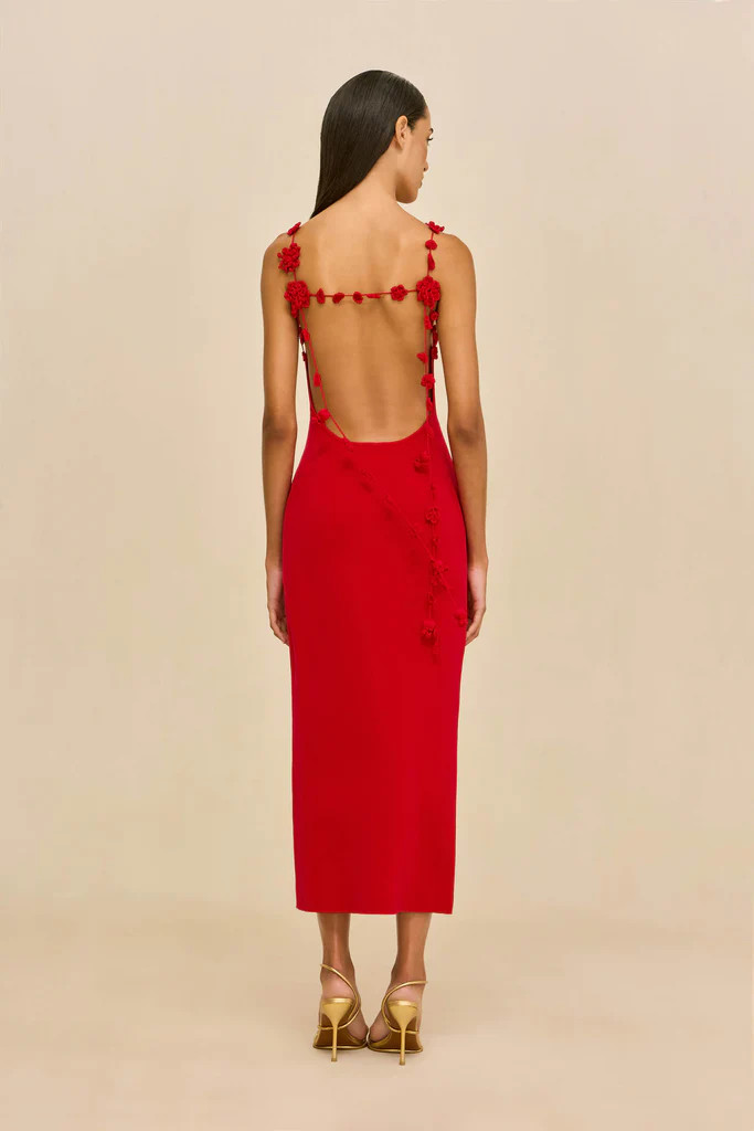 GIULIANA KNIT DRESS - VERMILION | Cult Gaia - US