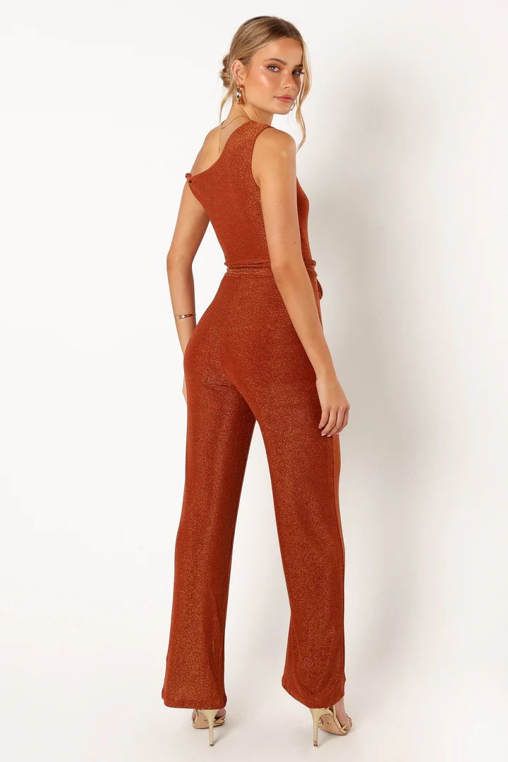 Katarina Off Shoulder Jumpsuit - Bronze | Petal & Pup (US)