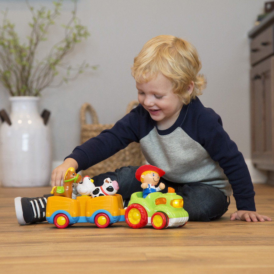 Farm Friends Sound & Go Musical Tractor | Fat Brain Toys