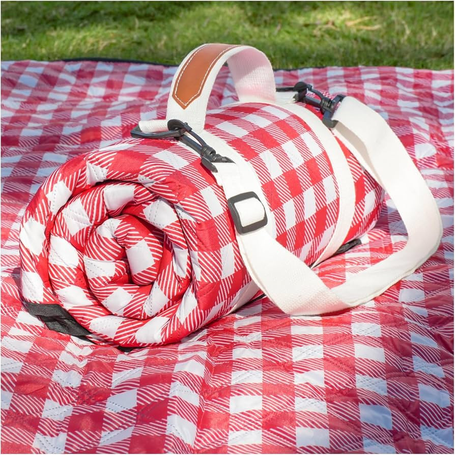 Genovega Waterproof Picnic Blanket Beach Outdoor Camping Mat Rug Extra Large Foldable Cute Big Tr... | Amazon (US)