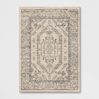 Plush Persian Style Area Rug Cream - Threshold™ | Target