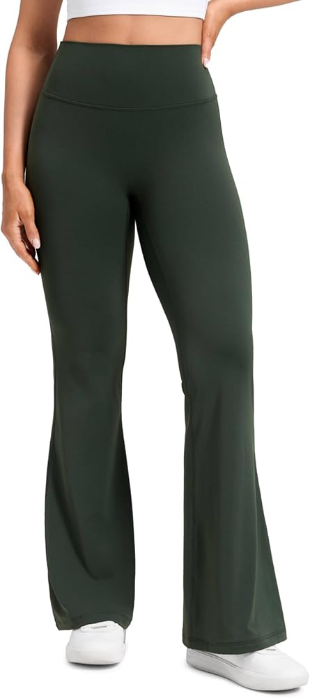 CRZ YOGA Women Softretch No Front Seam Flare Leggings 29"/31"/33" - High Waisted Yoga Pants Loung... | Amazon (UK)