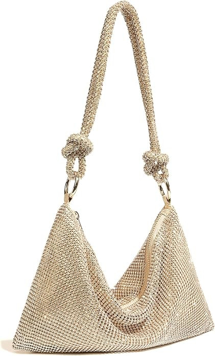 YUWITA Rhinestone Purse Sparkly Evening Bag Small Sequin Party Wedding Disco Holiday Purses for W... | Amazon (US)