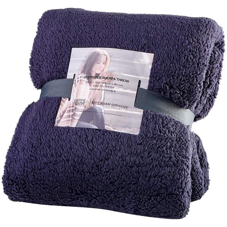 SEDONA HOUSE Sherpa Plush Blanket, Soft Cozy Warm Throw, Lightweight Room Decor for Bed , 60 by 7... | Walmart (US)
