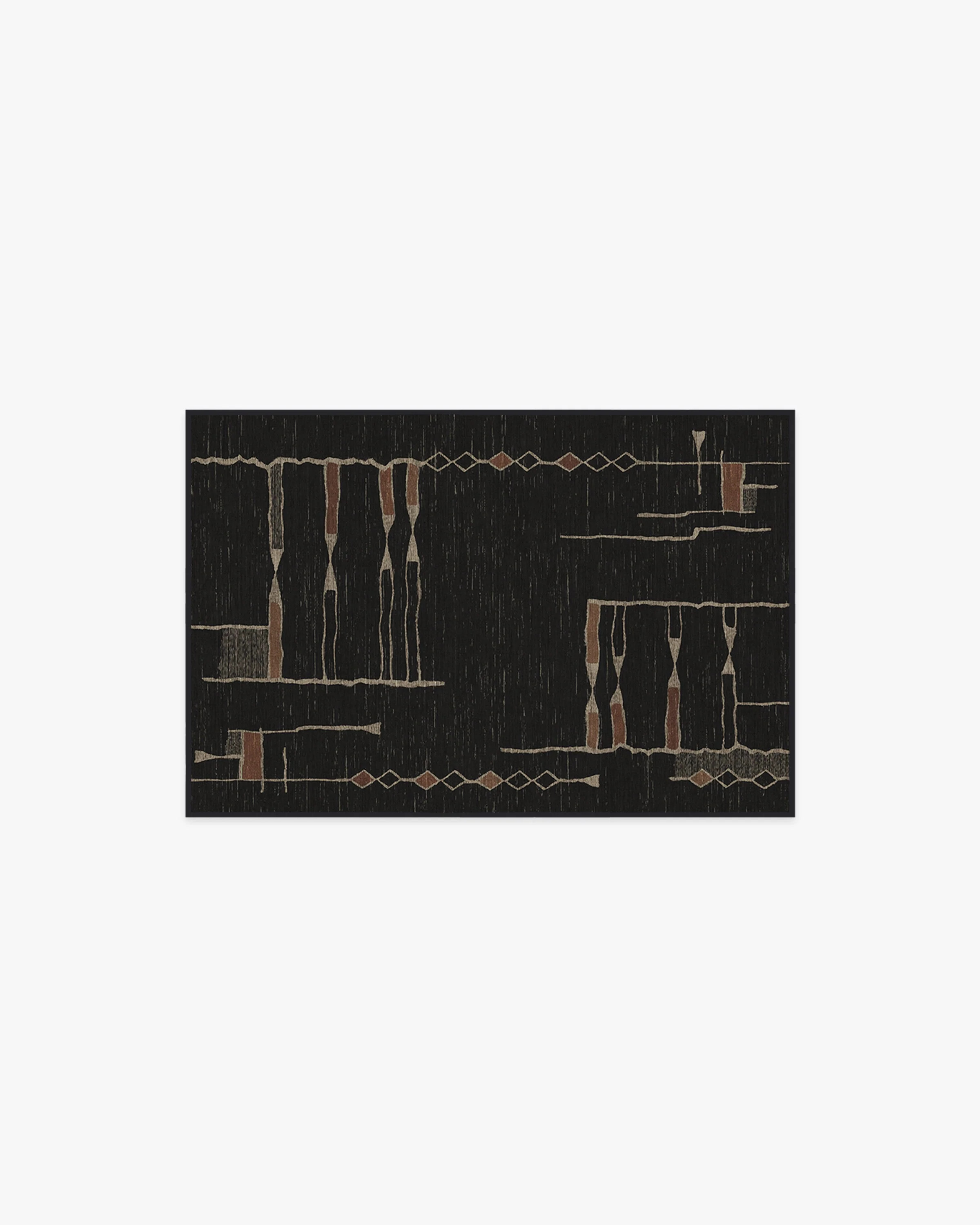 Nisa Ink Black Rug by Architectural Digest | Ruggable