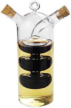 WINAKUI Olive Oil and Vinegar Dispenser Cruet Bottles, 2 in 1 Transparent Glass Oil Bottle, Dual ... | Amazon (US)
