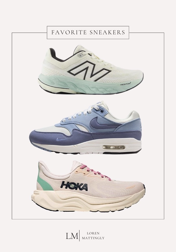 I’ve been hearing everywhere (and seeing on everyone’s feet!) that New Balance, Nike Air Max, and Hoka are the "it” sneakers of the moment—and for good reason. They’re comfy, stylish, and versatile enough to go from school drop-off to errands to casual weekends. I rounded up my current faves in soft, neutral tones that work with just about anything in your closet. 🖤👟
#LTKstyle #LTKshoecrush #sneakerstyle #momswithstyle #LTKfinds

#LTKActive