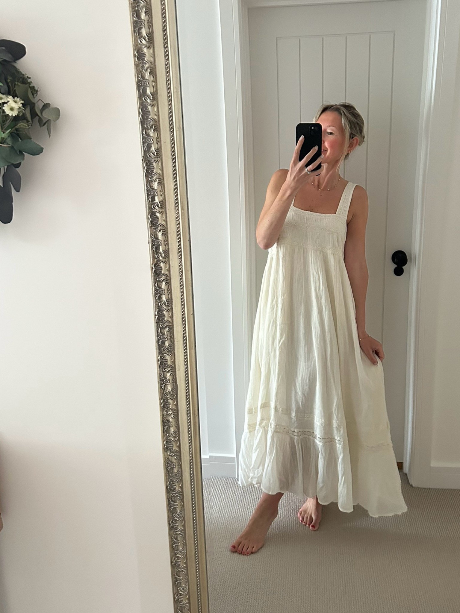 Lace insert dress…. I’ll be wearing this all summer ☀️ I’m 5’5ft wearing size 8 

#LTKstyletip #LTKsummer