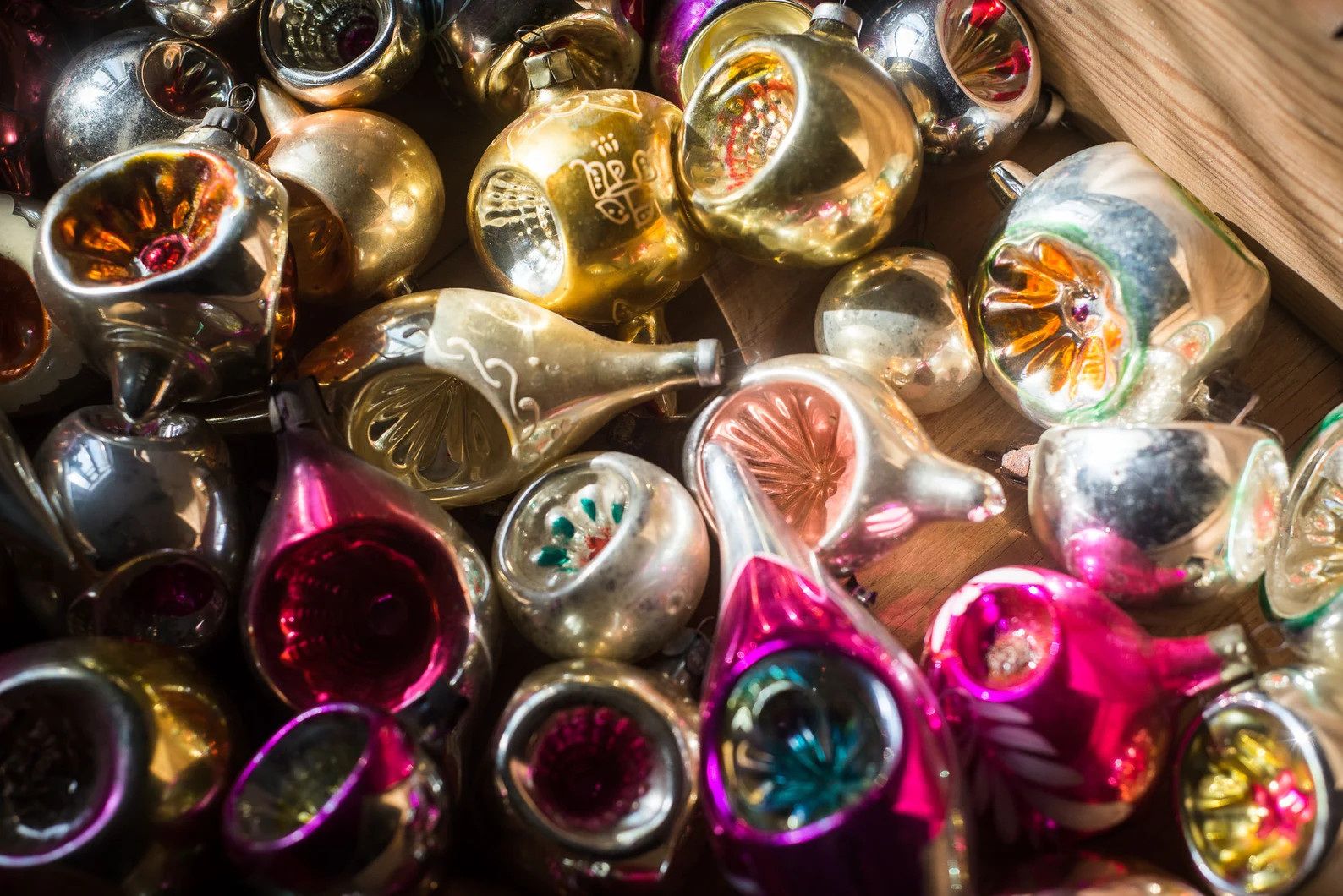 1950s Christmas Decoration Indent Ornament Custom Set Glass - Etsy | Etsy (US)