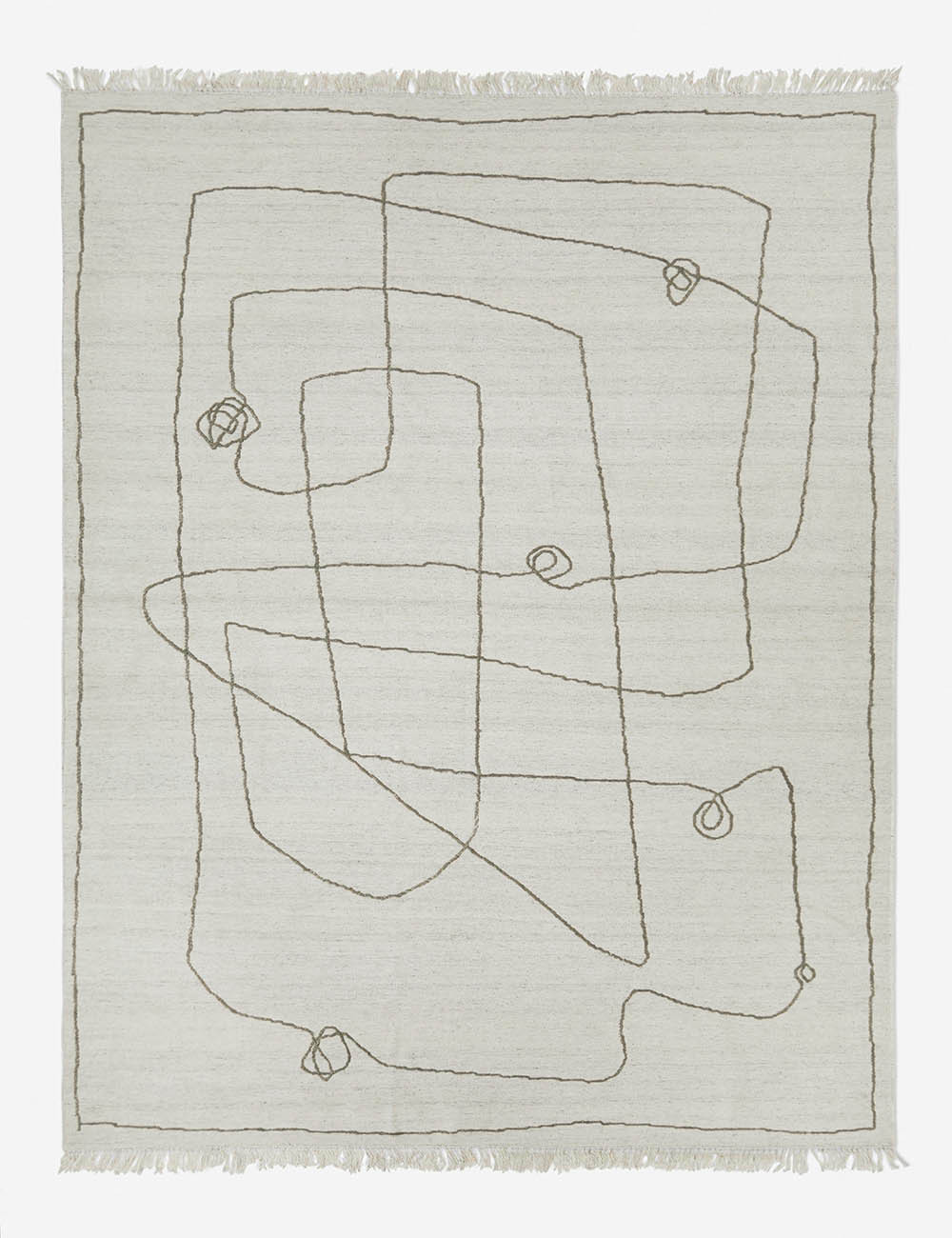 Line Drawing Flatweave Rug | Lulu and Georgia 