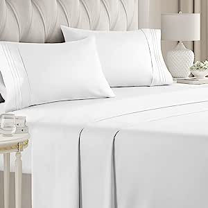 CGK Unlimited Bed Linen Set, Breathable & Cooling, Hotel Luxury Bed Sheets, Extra Soft, Deep Pock... | Amazon (US)