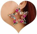 Sither Star Crystal Earrings for Women Color Crystal Statement Earrings Drop Dangling Large Earri... | Amazon (US)