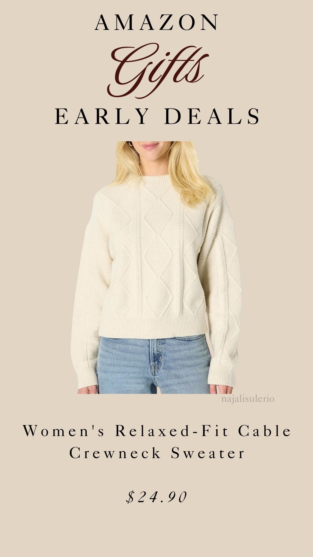 Amazon Early Holiday Deal! Cable-knit Sweater! Perfect gift idea! 

#LTKHoliday #LTKGiftGuide #LTKCyberWeek