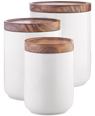 The Cellar Set of 3 Canisters & Reviews - Dinnerware - Dining - Macy's | Macys (US)