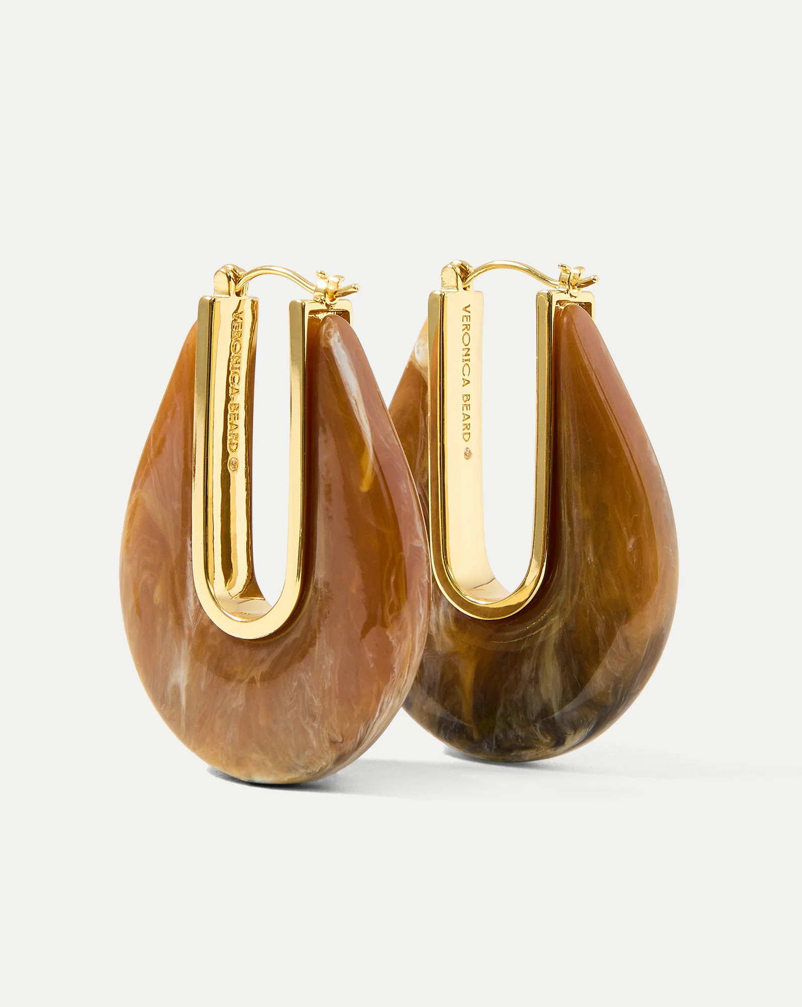 Resin Drop Hoop Earring | Veronica Beard