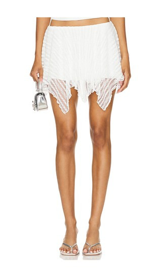 Mina Mini Skirt in White | Revolve Clothing (Global)