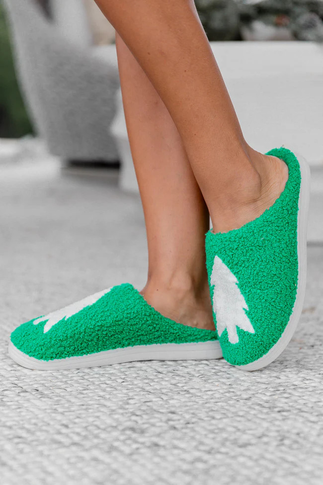 Christmas Tree Slippers | Pink Lily