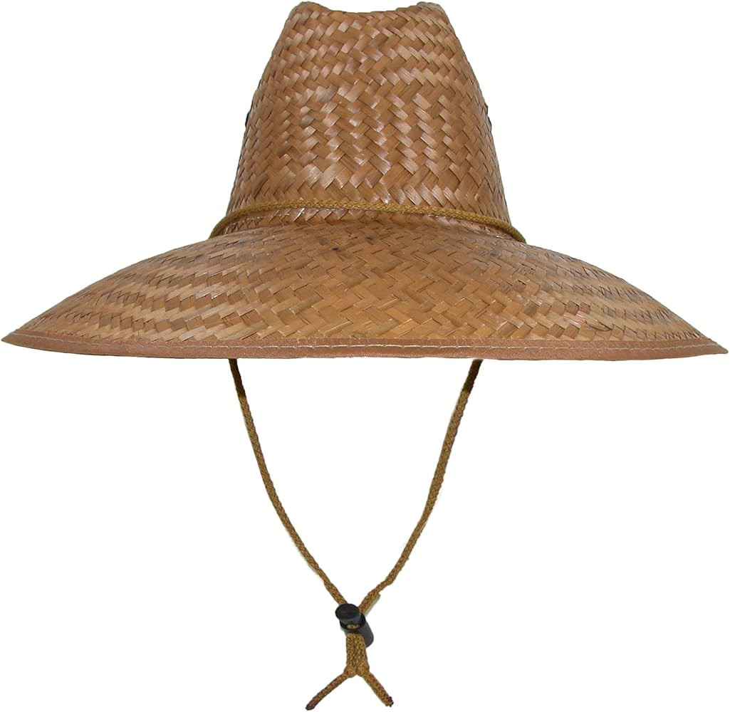 CTM® Palm Straw Lifeguard Hat with Wide Brim | Amazon (US)
