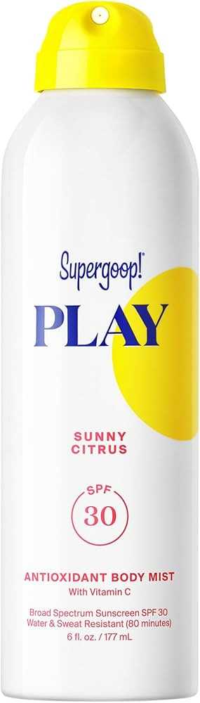 Supergoop! PLAY SPF 30 Antioxidant Body Mist w/Vitamin C -Broad Spectrum Sunscreen Spray - Great ... | Amazon (US)