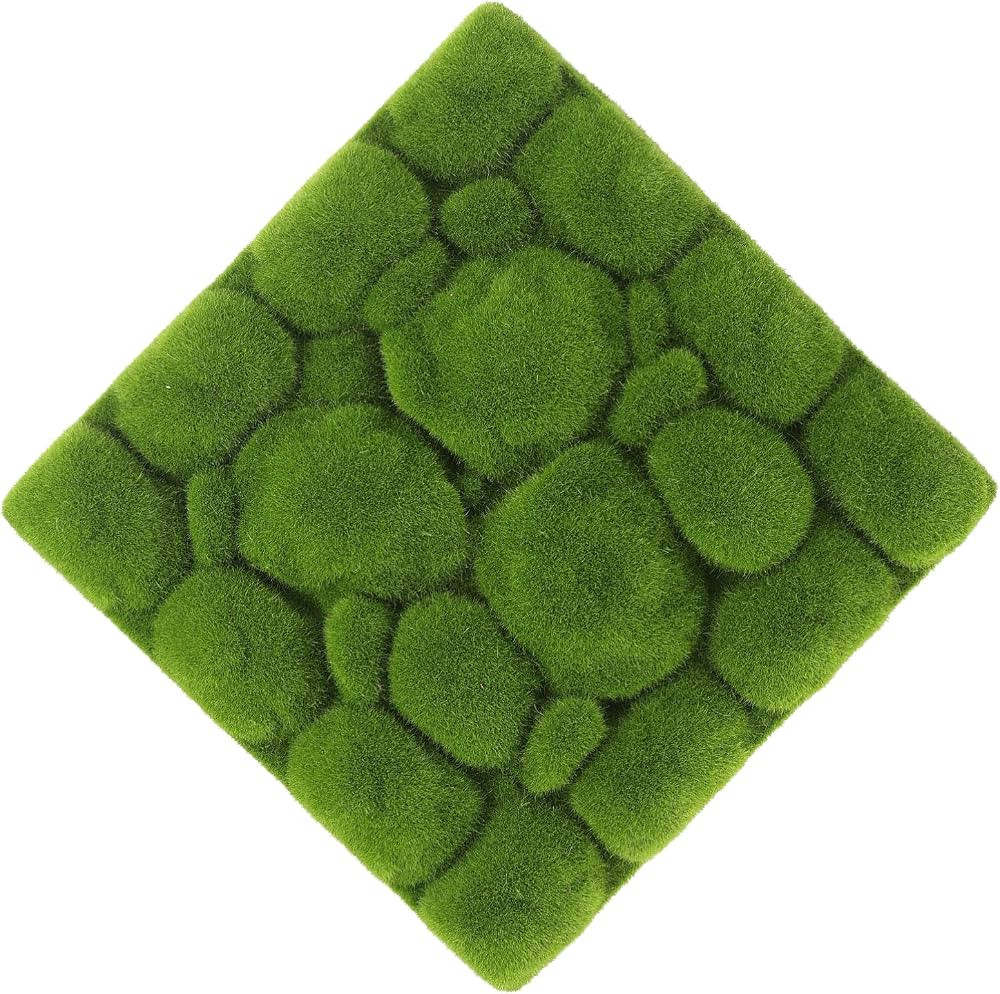 FOMIYES Artificial Moss Mat Squares Wall Decor, Simulation Plants Wall Hanging Decoration, Fake M... | Amazon (US)