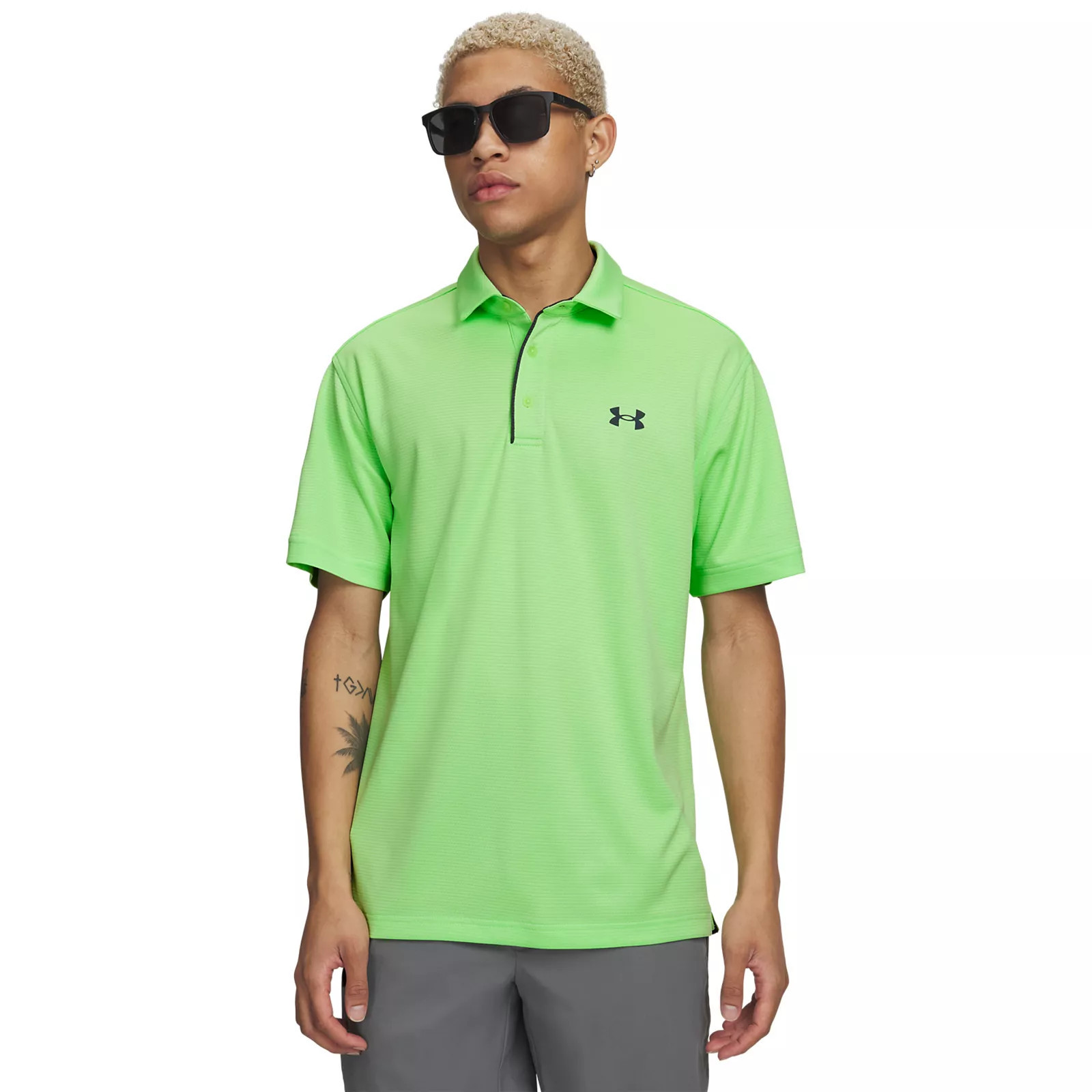 Men's Under Armour Tech Polo, Size: Small, Lumos Green | Kohl's