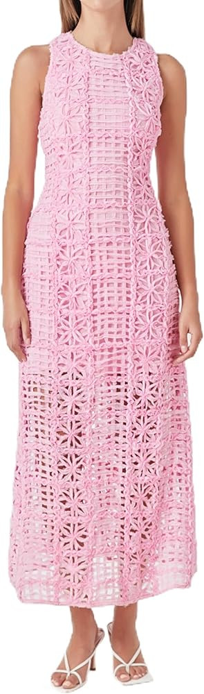 endless rose Textured Sleeveless Maxi Dress | Amazon (US)