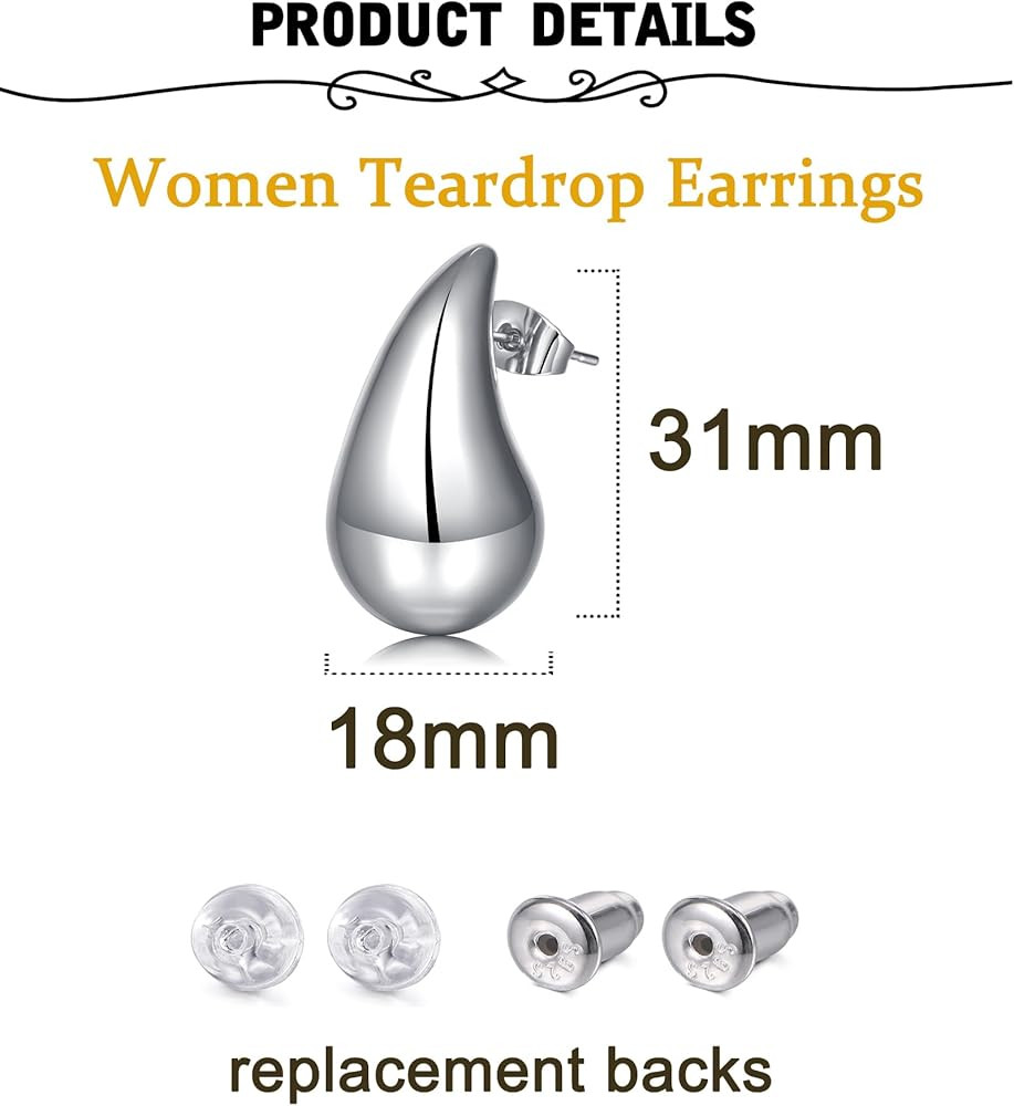 QWALIT Cartilage Earrings for Women Helix Piercing Jewelry Tragus Earring Helix Earrings Flat Bac... | Amazon (CA)