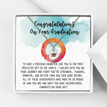 Anavia High School Graduation Gift Ideas - 2021 College Graduation Gift for Her - Congratulations On Your Graduation - Stainless Steel Heart Bachelor Cap Necklace | Walmart (US)