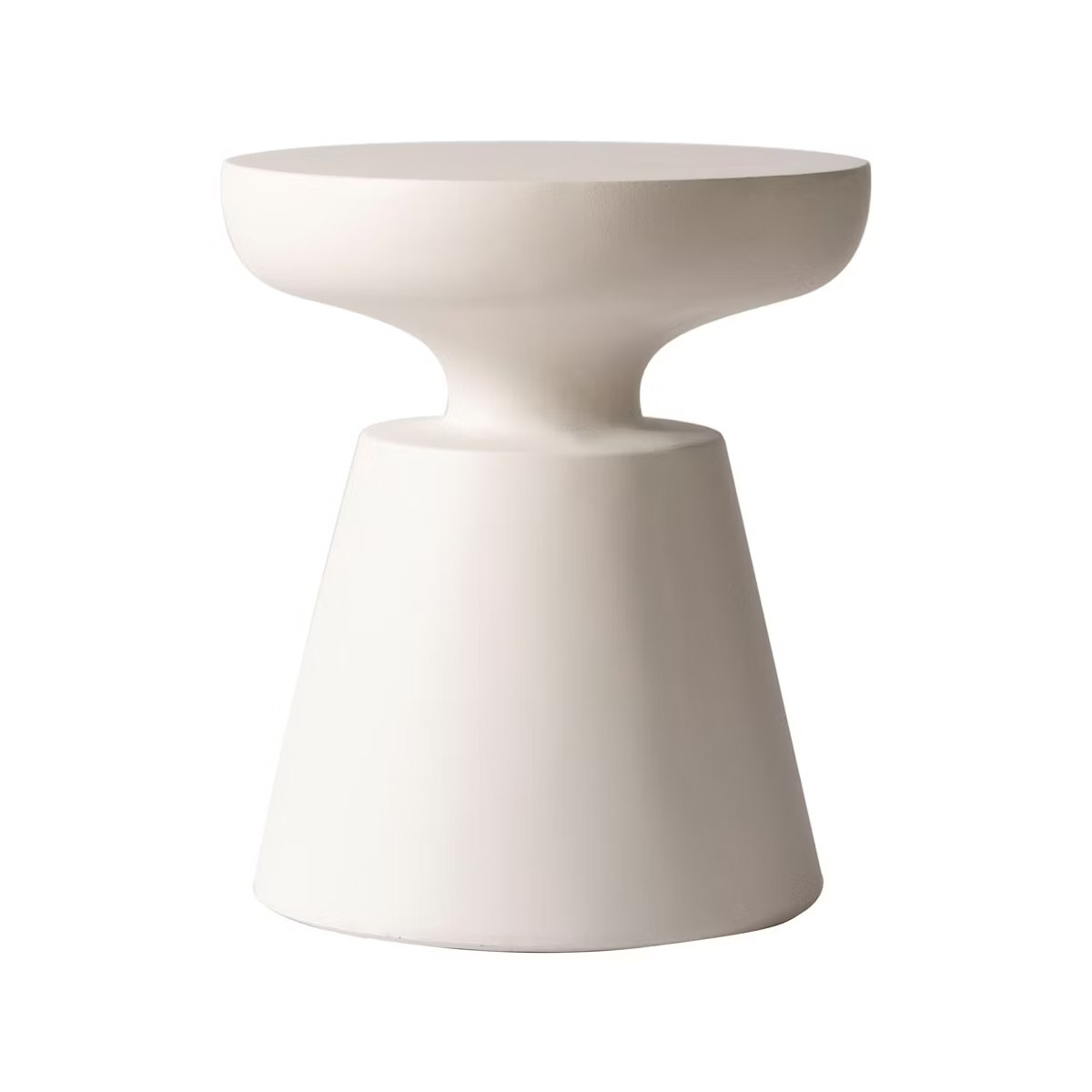 LeisureMod Minimalist Modern Side Table with Round Fiberstone Tabletop Accent Table and Pedestal ... | Target