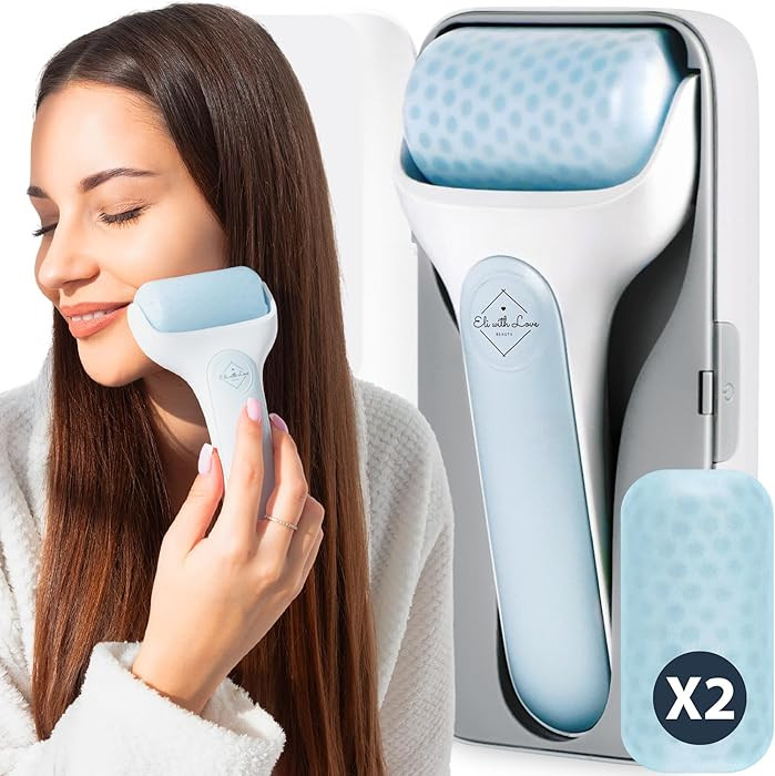 Eli with Love Ice Roller for Face Premium Facial Ice Roller with Carry Case and 2X Rollers for Lo... | Amazon (US)