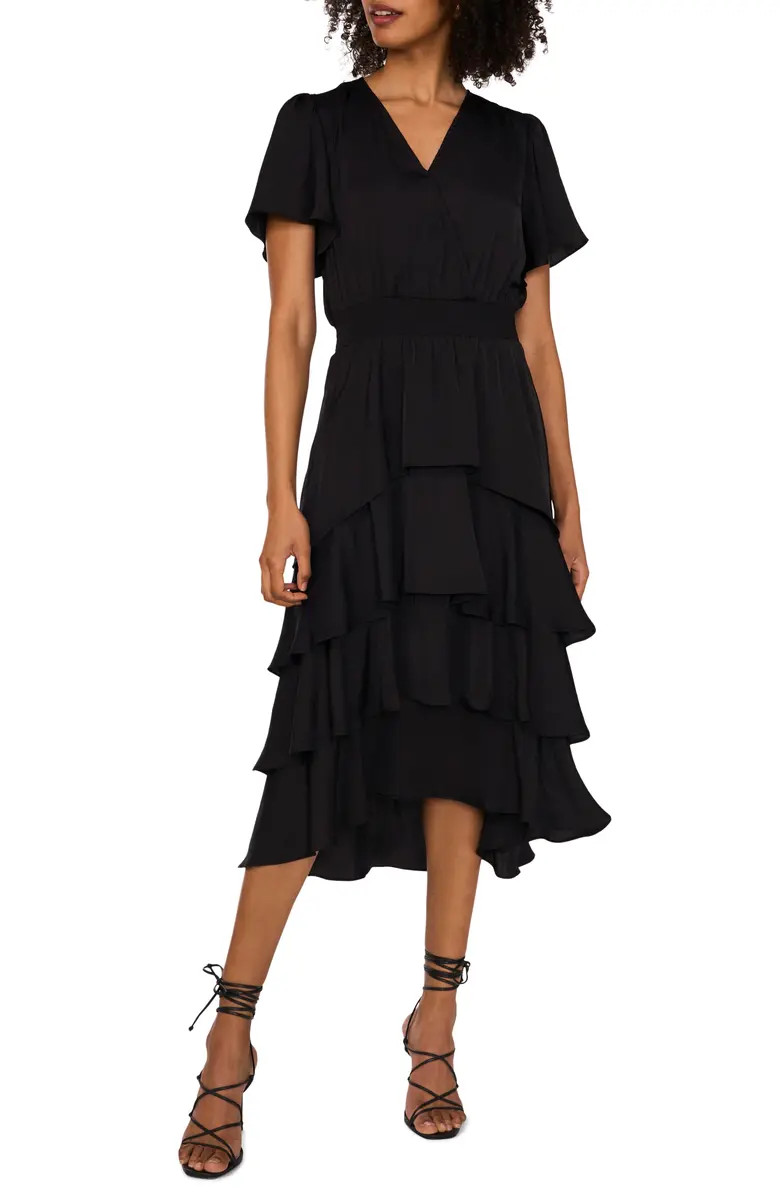 Flutter Sleeve Tiered Dress | Nordstrom