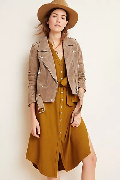 Annika Suede Moto Jacket | Anthropologie | Anthropologie (US)