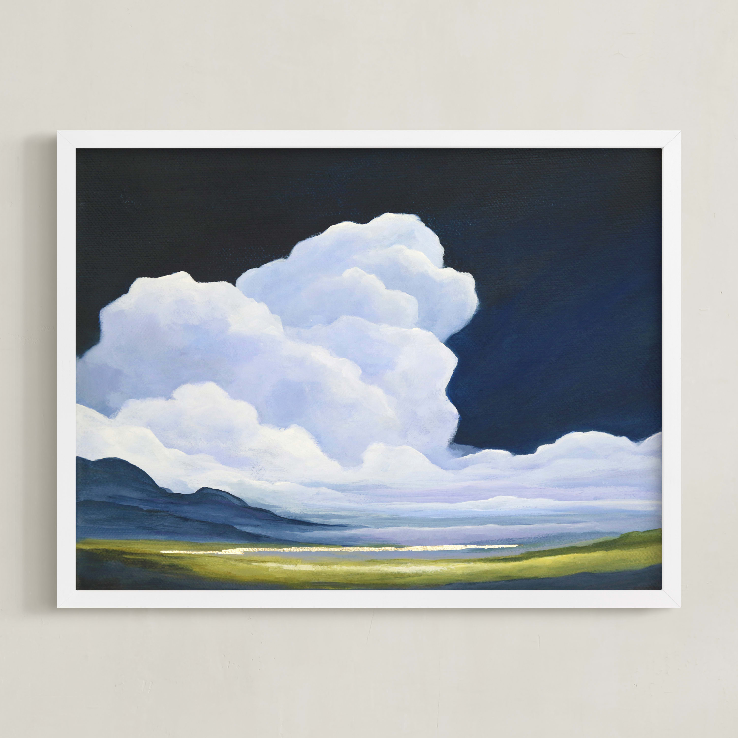"Porcelain Sky" - Painting Limited Edition Art Print by Mya Bessette. | Minted
