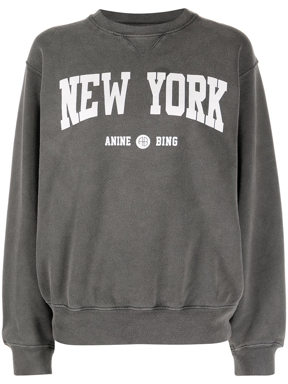 ANINE BING Ramona New York University Sweatshirt - Farfetch | Farfetch Global