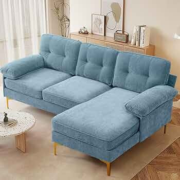 ABAKAN 79” Modern Sectional Sofas Couches for Living Room, Chenille L Shaped Couches with Chais... | Amazon (US)