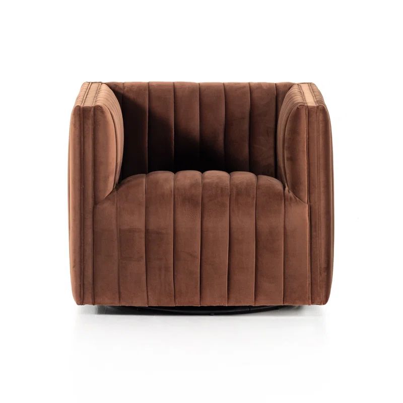 Brandt Upholstered Swivel Club Chair | Wayfair North America