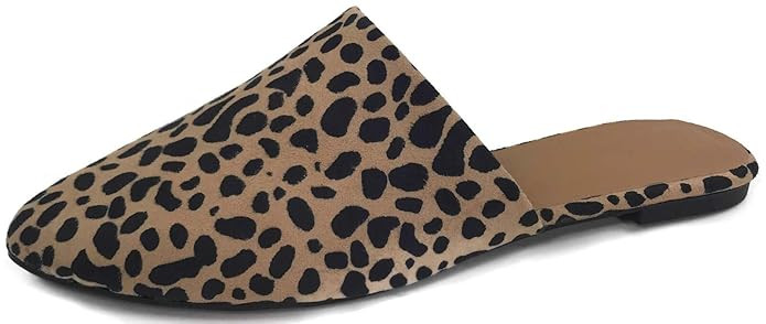 Womens Backless Slip On Loafer Flats Mules Low Heel Shoes | Amazon (US)